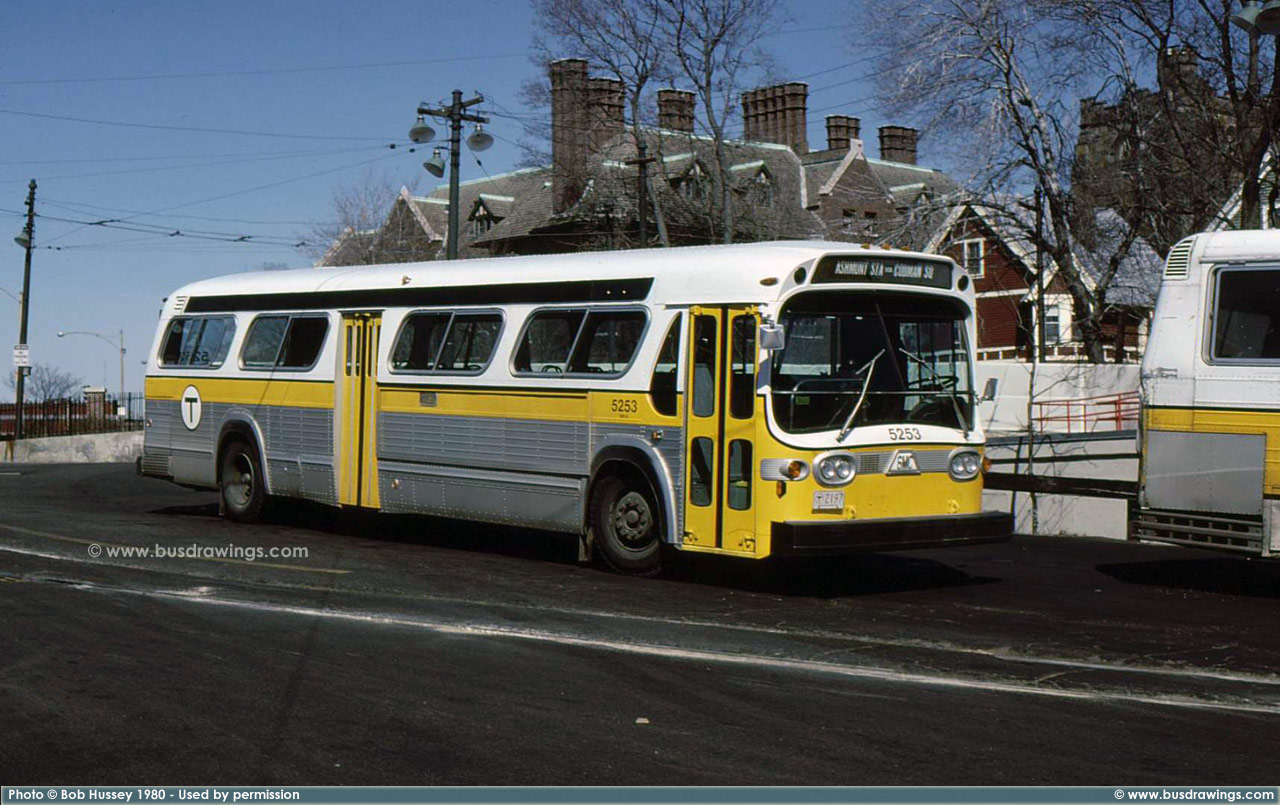 #5253 at Ashmont Station on March 19, 1980. 